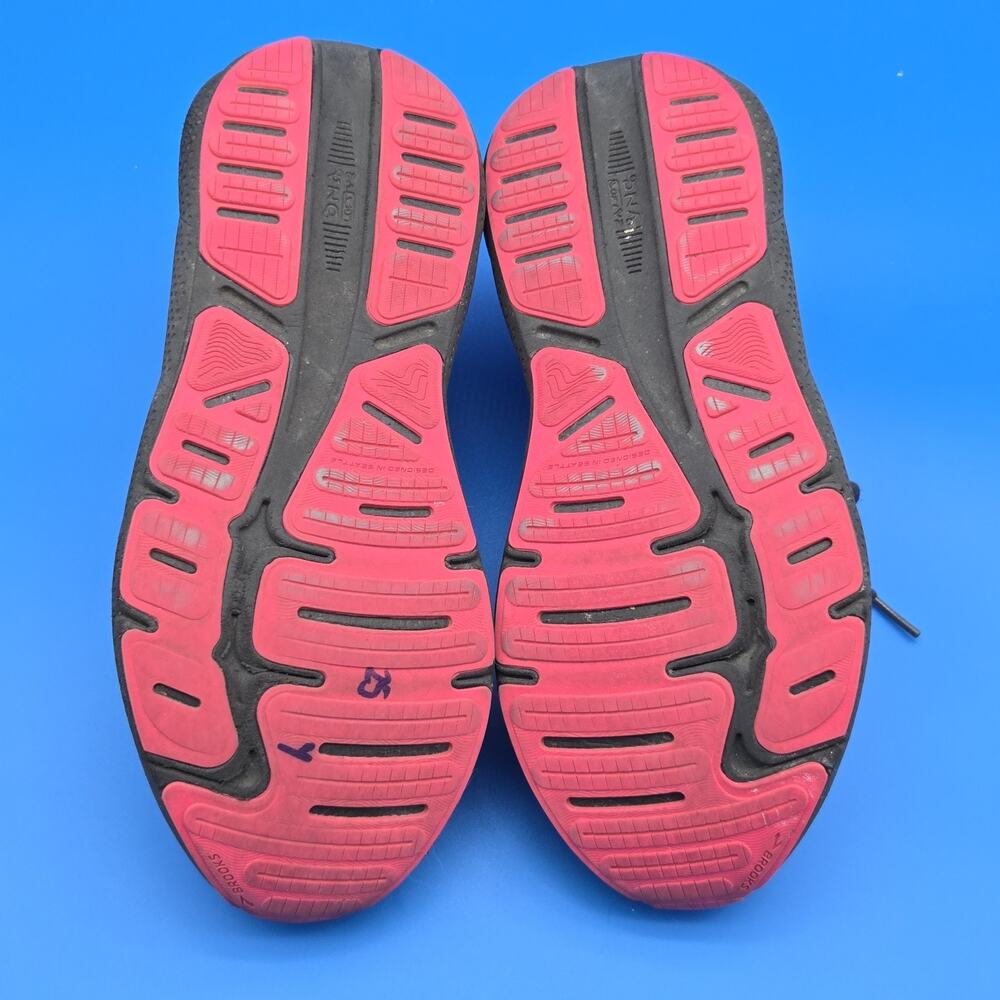 Brooks Ghost Max Women's 9.5 Black/Papaya/Raspberry Running Walking High Cushion - Picture 10 of 11